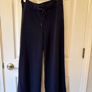 SPANX Air Essentials Dark Blue Wide-Leg Cropped Pants